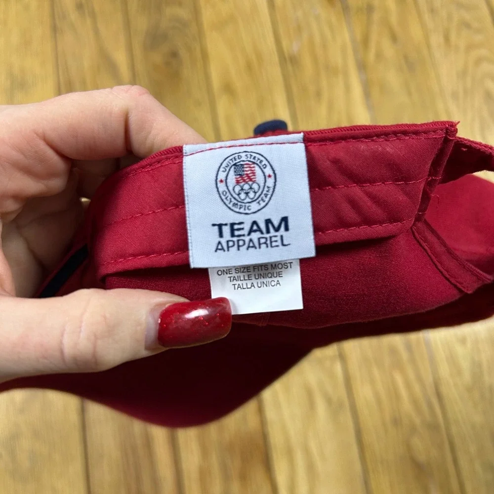 Team USA Olympic Apparel‎ Red Baseball Cap Adjustable Strap